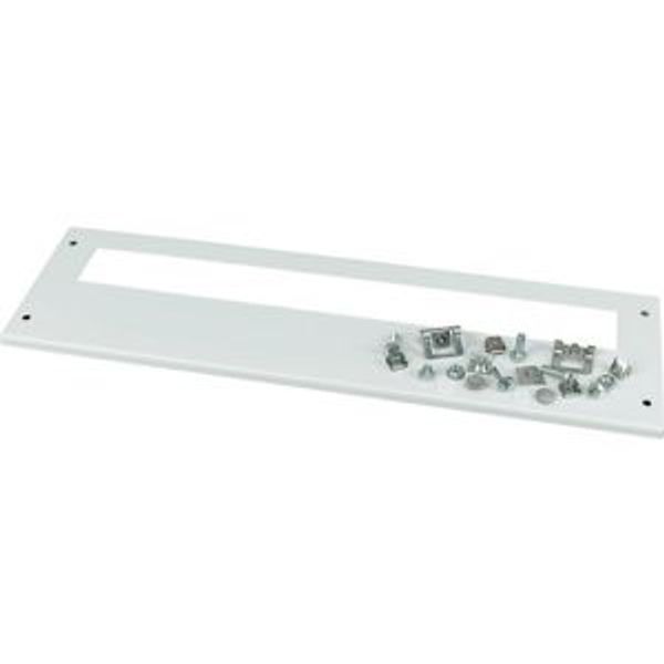 Front cover, +mounting kit, for FAZ, vertical, HxW=150x600mm, grey image 4