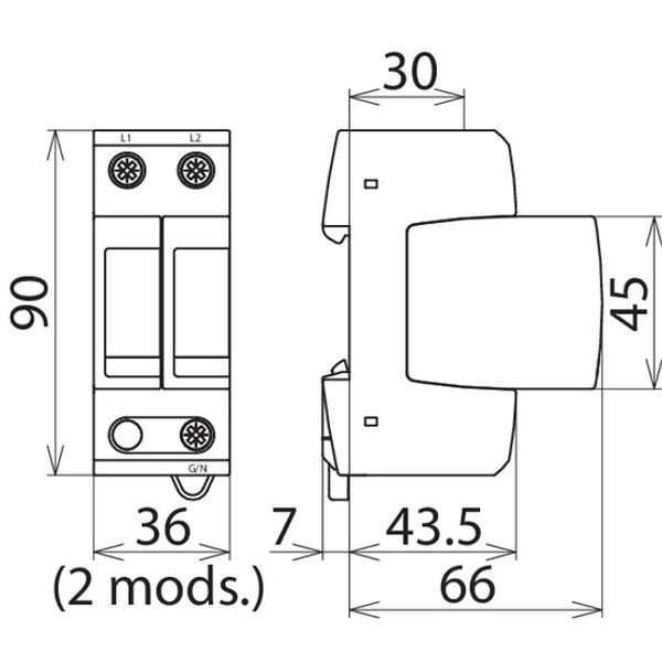 Surge arrester type 2 DEHNguard M image 2