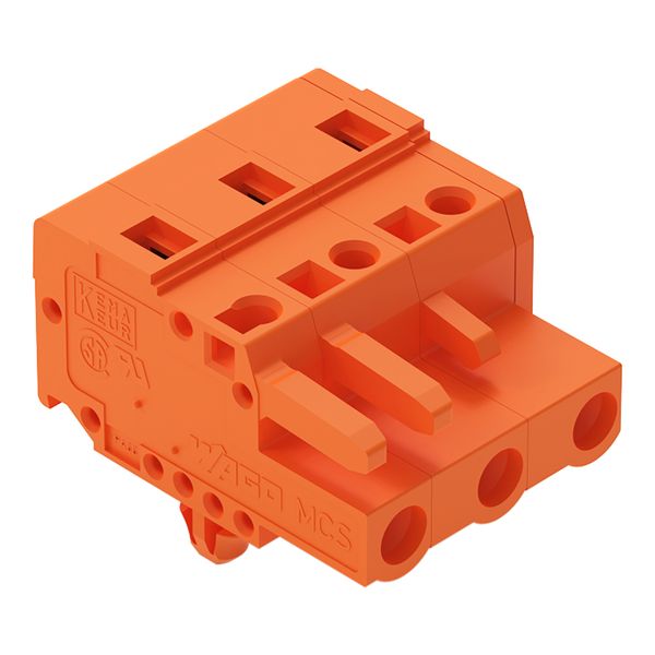 1-conductor female connector CAGE CLAMP® 2.5 mm² orange image 1