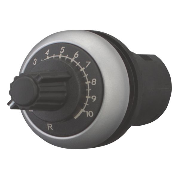 Potentiometer, Classical, M22, 22.5 mm, R 4.7 kΩ, P 0.5 W, Bezel: titanium image 10