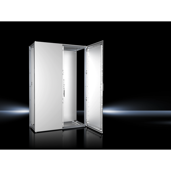 VX Baying enclosure system, WHD: 1200x1800x500 mm, stainless steel, two doors image 3