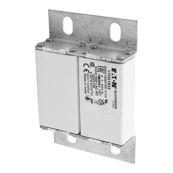 Fuse-link, high speed, 500 A, DC 1000 V, size 230, 24 x 78 x 115 mm, aR, IEC image 5