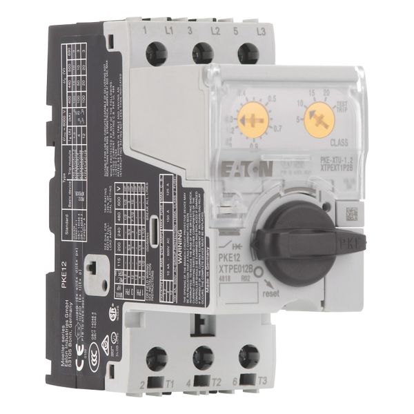 Motor-protective circuit-breaker, Complete device with standard knob, Electronic, 0.3 - 1.2 A, 1.2 A, With overload release, Screw terminals image 7
