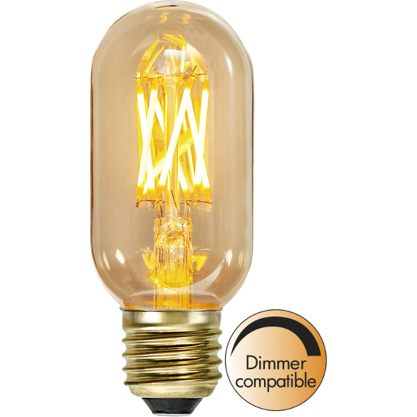 LED Lamp E27 T45 Vintage Gold image 1
