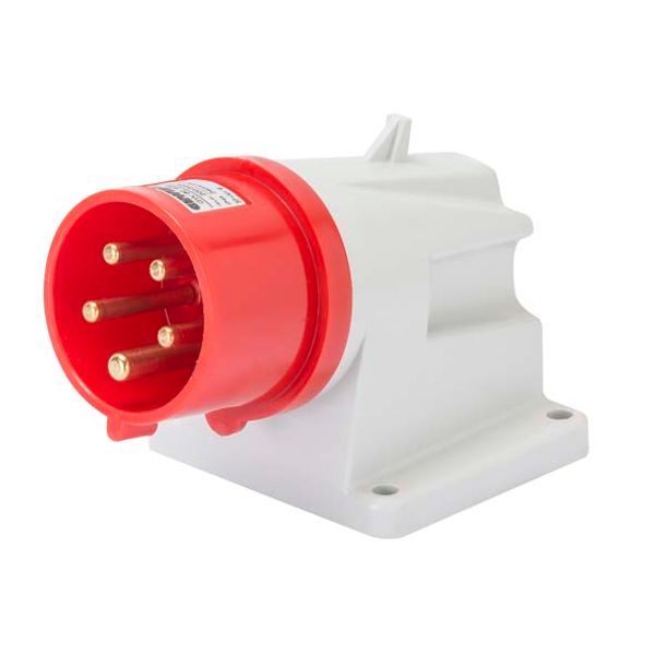 90° ANGLED SURFACE MOUNTING INLET - IP44 - 3P+N+E 32A 380-415V 50/60HZ - RED - 6H - SCREW WIRING image 2