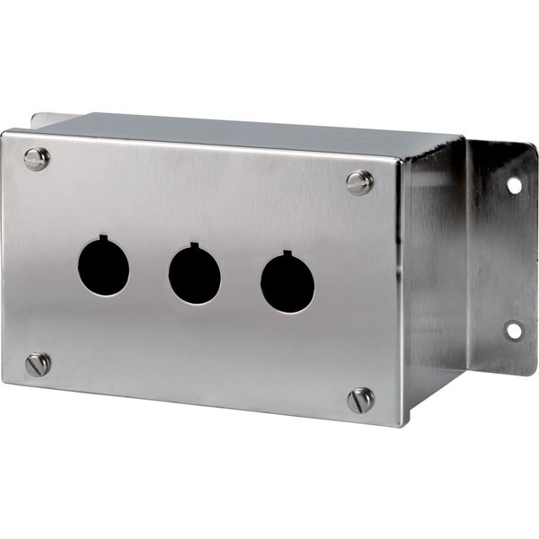 Surface mounting enclosure, stainless steel, 3 mounting locations image 3