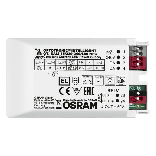 LED transofrmer OTI DALI DIM 15-54 35W Osram image 1