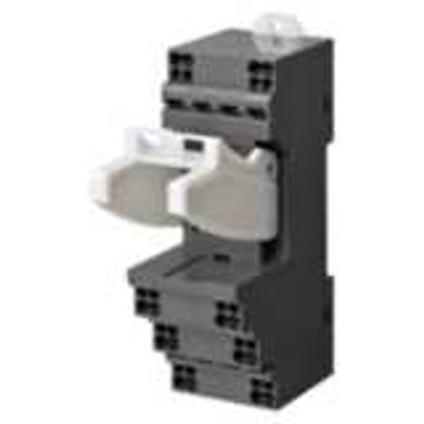 Socket, DIN rail/surface mounting, 31 mm, 8-pin, Push-in terminals image 2