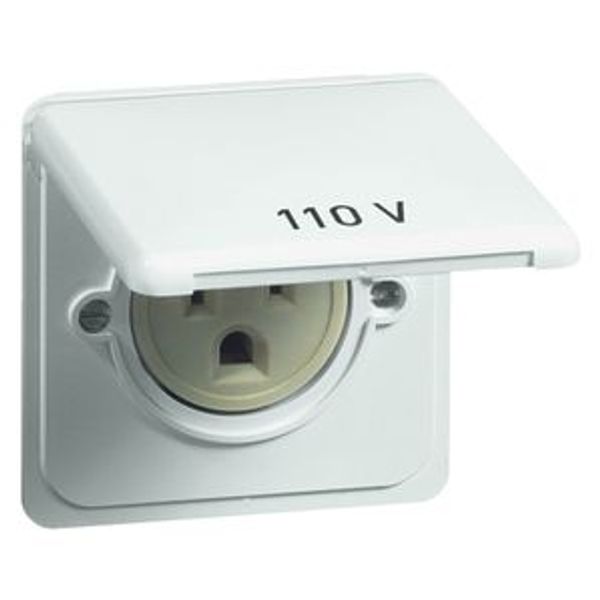 STANDARD wcd 1-voudig, USA, 125 V,2pol.NEMA 5-20 R, klapdeksel, levend image 1