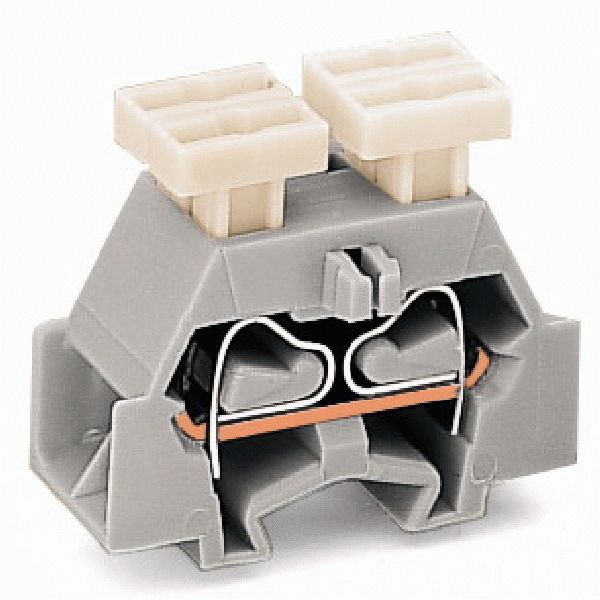 4-conductor terminal block on both sides with push-button suitable for image 1