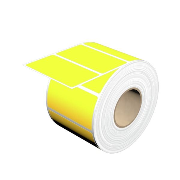 Device marking, Self-adhesive, halogen-free, 65 mm, Polyester, yellow image 1