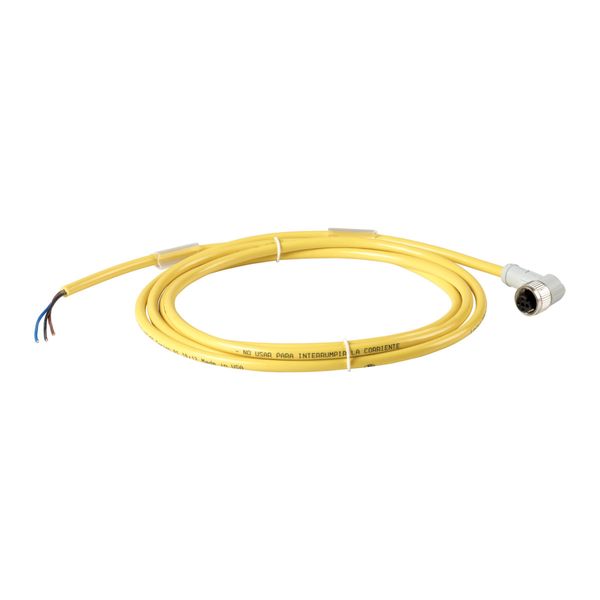 Connection cable, 4p/3Ltg, DC current, coupling m12 angled, open end, L=5m image 3