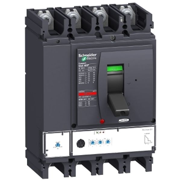 circuit breaker ComPact NSX400H, 70 kA at 415 VAC, MicroLogic 2.3 trip unit 400 A, 4 poles 4d image 2
