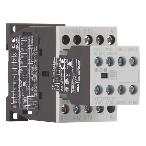 Contactor, 380 V 400 V 5.5 kW, 2 N/O, 2 NC, 230 V 50 Hz, 240 V 60 Hz, AC operation, Screw terminals image 7