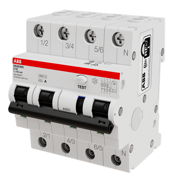 DS203NC C10 A30 Residual Current Circuit Breaker with Overcurrent Protection image 3