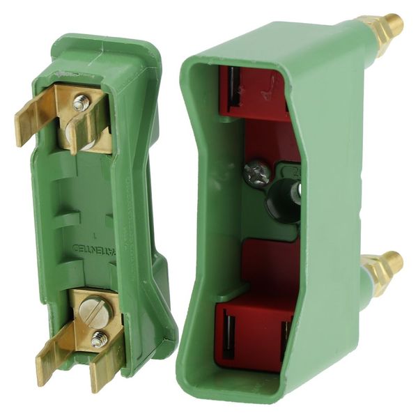 Fuse-holder, LV, 20 A, AC 690 V, BS88/A1, 1P, BS, back stud connected, green image 30
