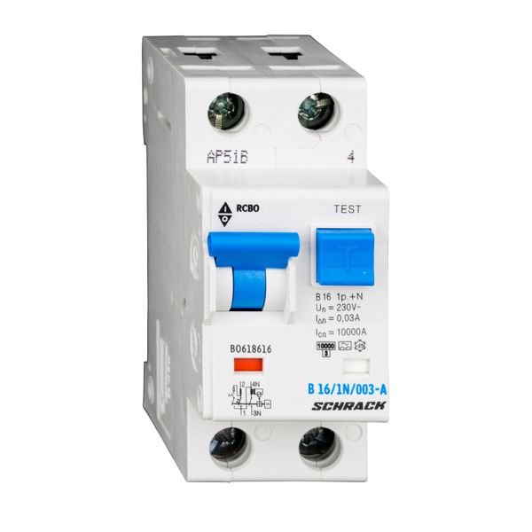 Combined MCB/RCD (RCBO) B16/1+N/30mA/Type A image 2