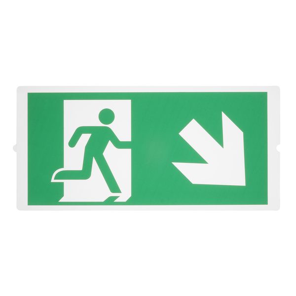 P-LIGHT Emergency , stair signs for area light, green image 1