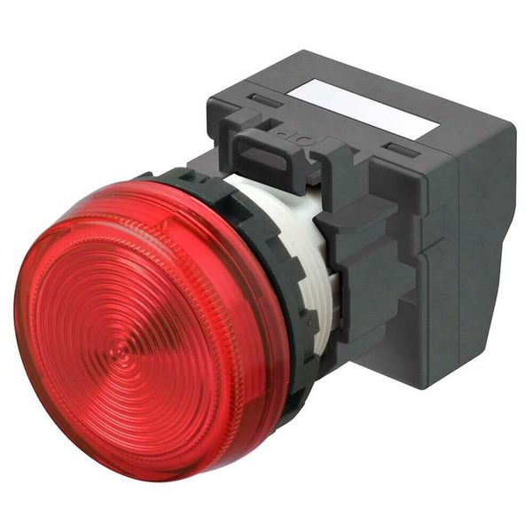 Indicator M22N flat, cap color red, LED red, LED voltage 24 VDC image 2