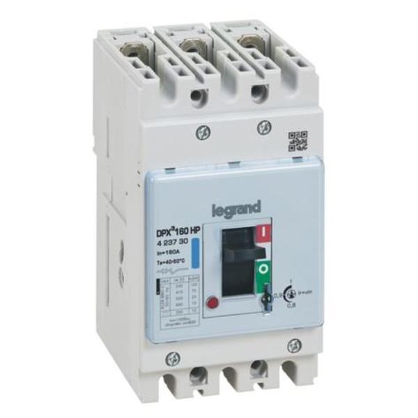 DPX³ 160HP 3P circuit breaker - Rated current 160A - Breaking capacity 70kA - Magneto-thermal protection image 1