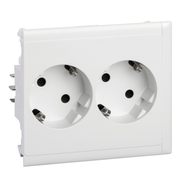 Thorsman - CYB-PS - socket outlet - double slave - 37° - white NCS image 4