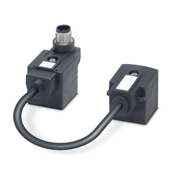 Double valve connector adapter image 1