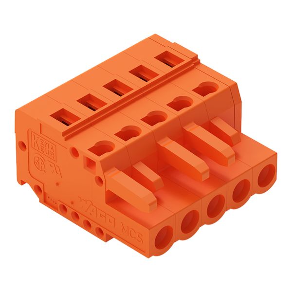 1-conductor female connector CAGE CLAMP® 2.5 mm² orange image 1