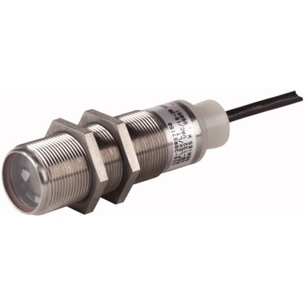 Retroflective sensing sensor, Sn=10m, 4L, 10-30VDC, light, NPN, PNP, M30, metal, line 2m image 1