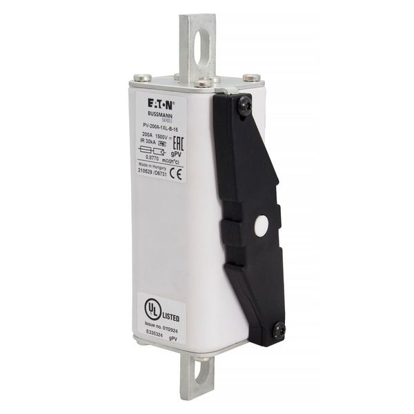 Fuse-link, high speed, 200 A, DC 1500 V, 1XL, 51 x 189 mm, gPV, IEC, UL, with indicator, bolt-in image 14