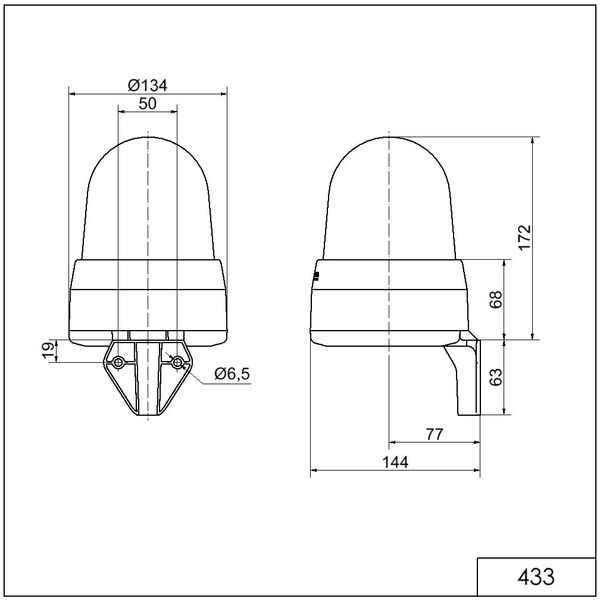 LED Siren WM 32 tne 115-230VAC RD image 3