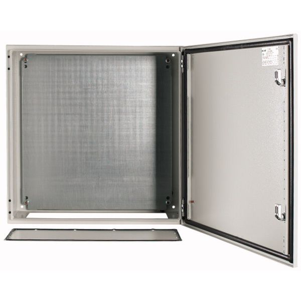 Wall enclosure with mounting plate, HxWxD=600x600x250mm image 1