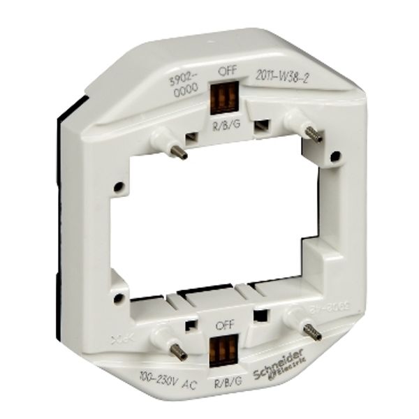 LED light. mod. f. double switch/pbtn as indicator light, 100-230 V, multicolour image 3
