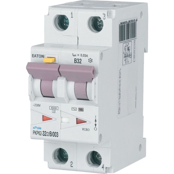 RCD/MCB combination, 32 A, 30 mA, MCB trip characteristic: B, 2p, RCD trip characteristic: AC image 4