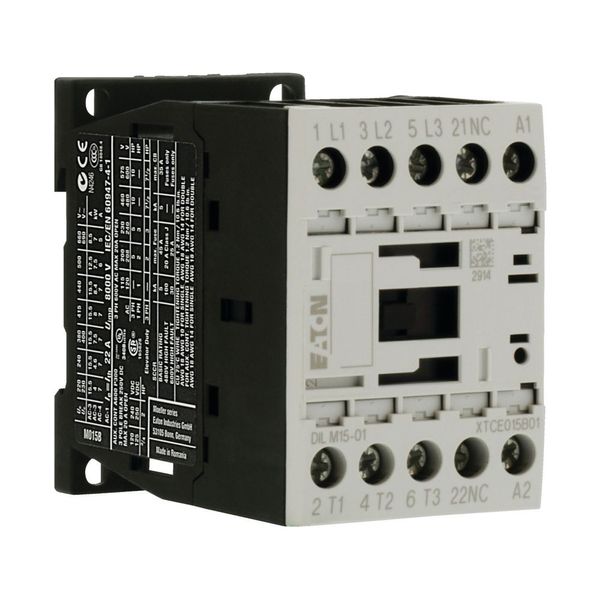 Contactor, 3 pole, 380 V 400 V 7.5 kW, 1 NC, 24 V DC, DC operation, Screw terminals image 10