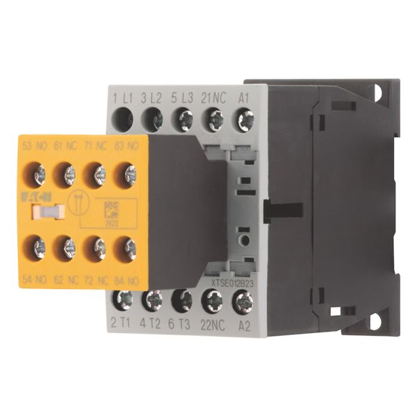 Safety contactor, 380 V 400 V: 5.5 kW, 2 N/O, 3 NC, 24 V DC, DC operation, Screw terminals, with mirror contact. image 9