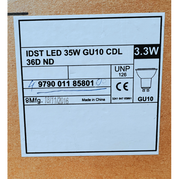 Bulb LED GU10 3.3W 4000K 250lm 36" without packaging. image 3