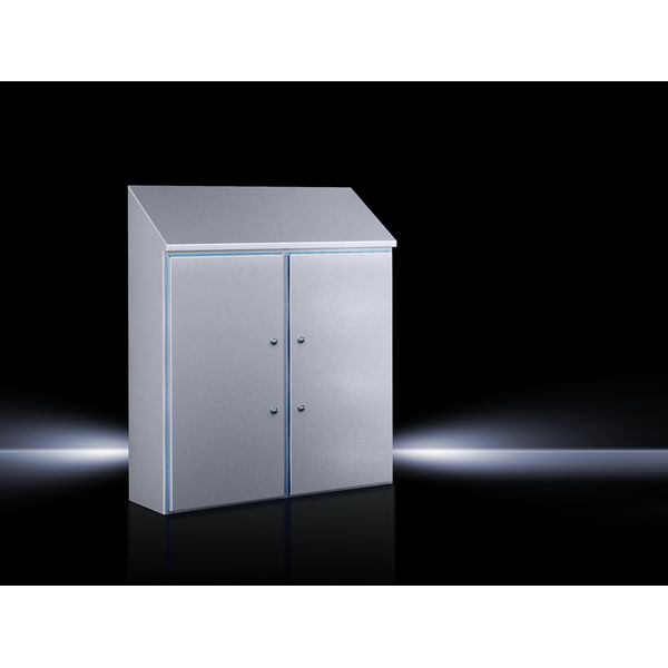 HD Compact enclosure, 1.4301, WHD 1010x1050x400 mm, height at the rear 1280 mm image 3