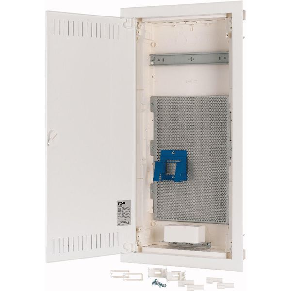 Hollow wall compact distribution board, multimedia, 4-rows, super-slim sheet steel door image 9