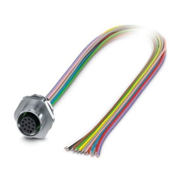 SACC-E-M12FS-17P-M16XL/0,5X - Device connector front mounting image 1