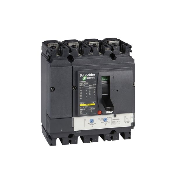 circuit breaker ComPact NSX250B, 25 kA at 415 VAC, TMD trip unit 200 A, 4 poles 3d image 3