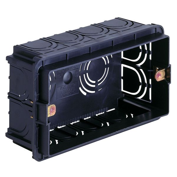 Flush mounting box 4M black image 1