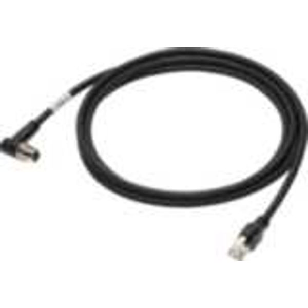 FHV7 Ethernet cable, right angle 10 m, M12 connector FHV 2064E image 1