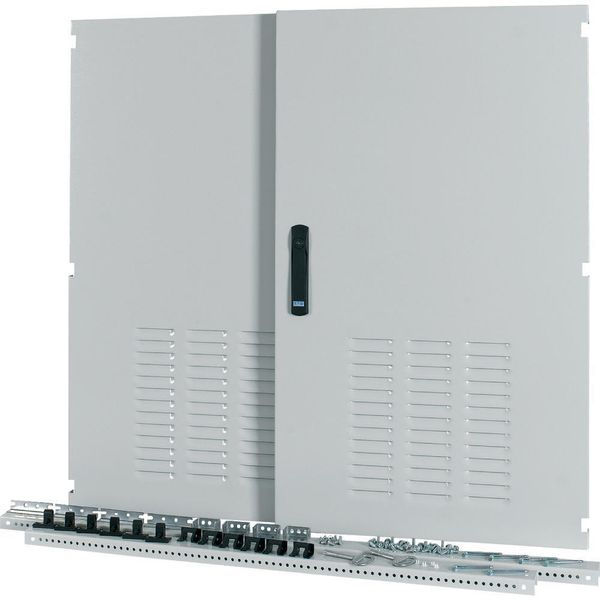 Box Solution door, ventilated, IP42, splitted, HxW=975x1200mm, grey image 4
