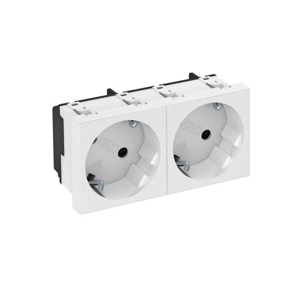 STD-D3S RW2 Socket 33°, double protective contact 250V, 10/16A image 1