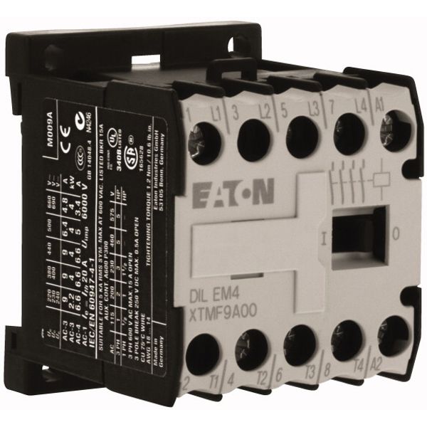 Contactor, 48 V 50 Hz, 4 pole, 380 V 400 V, 4 kW, Screw terminals, AC operation image 4