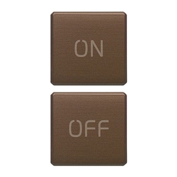 2 buttons Flat ON/OFF bronze image 1