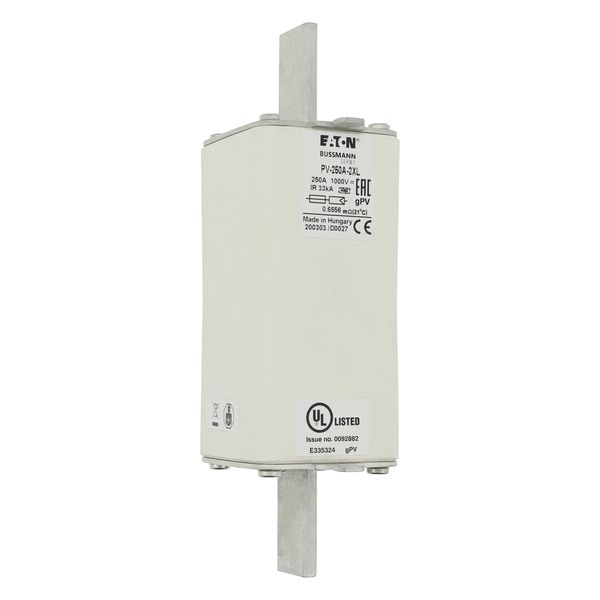 Fuse-link, high speed, 200 A, DC 1500 V, 2XL, 61 x 205 mm, gPV, IEC, UL, with indicator image 24