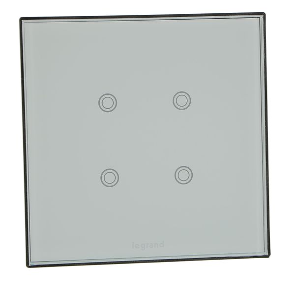KNX touch control mechanism Arteor - 4 actuation points - white image 1