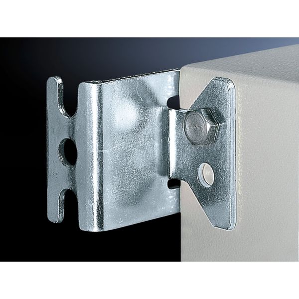 SZ Wall mounting bracket, stainless steel, 1.4301, Wall distance 10 mm image 4