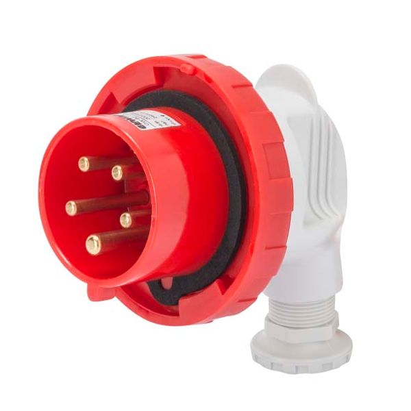 90° PLUG - IP67 - 2P+E 32A 380-415V 50/60HZ - RED - 9H - SCREW WIRING image 2